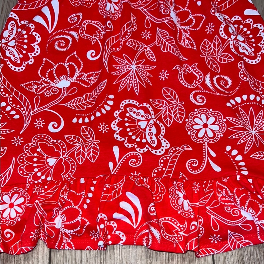 ๐๏ธ 4 for $20 ๐๏ธ - NWT - George Kids Red and White Floral Dress - Picture 4 of 6